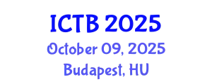 International Conference on Taxonomy and Biodiversity (ICTB) October 09, 2025 - Budapest, Hungary
