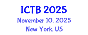 International Conference on Taxonomy and Biodiversity (ICTB) November 10, 2025 - New York, United States