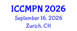 International Conference on Condensed Matter Physics and Nanotechnology (ICCMPN) September 16, 2026 - Zurich, Switzerland
