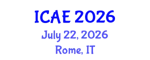 International Conference on Applied Econometrics (ICAE) July 22, 2026 - Rome, Italy