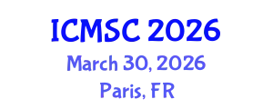 International Conference on Materials Synthesis and Characterization (ICMSC) March 30, 2026 - Paris, France