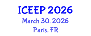 International Conference on Entrepreneurship Education and Pedagogy (ICEEP) March 30, 2026 - Paris, France
