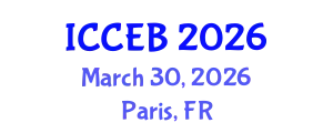 International Conference on Circular Economy and Bioeconomy (ICCEB) March 30, 2026 - Paris, France