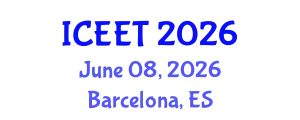 International Conference on Environmental Education and Teaching (ICEET) June 08, 2026 - Barcelona, Spain