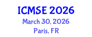 International Conference on Magnetism and Spin Electronics (ICMSE) March 30, 2026 - Paris, France