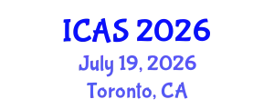 International Conference on Archaeological Science (ICAS) July 19, 2026 - Toronto, Canada