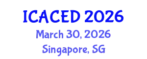 International Conference on Applied Civil Engineering Design (ICACED) March 30, 2026 - Singapore, Singapore