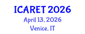 International Conference on Advances in Renewable Energy Technologies (ICARET) April 13, 2026 - Venice, Italy