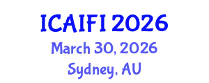 International Conference on Artificial Intelligence for Food Industry (ICAIFI) March 30, 2026 - Sydney, Australia