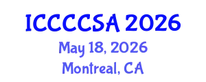 International Conference on Climate Change and Climate-Smart Agriculture (ICCCCSA) May 18, 2026 - Montreal, Canada