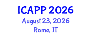 International Conference on Applied Psychology and Psychoanalysis (ICAPP) August 23, 2026 - Rome, Italy
