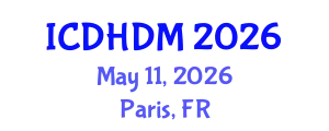 International Conference on Digital Healthcare and Disease Management (ICDHDM) May 11, 2026 - Paris, France