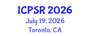 International Conference on Pharmaceutical Sciences and Research (ICPSR) July 19, 2026 - Toronto, Canada