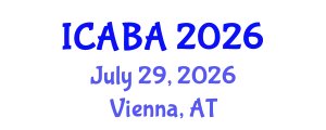 International Conference on Algal Biotechnology and Applications (ICABA) July 29, 2026 - Vienna, Austria
