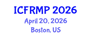 International Conference on Flood Risk Management and Planning (ICFRMP) April 20, 2026 - Boston, United States