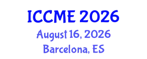 International Conference on Chemical Materials and Electrochemistry (ICCME) August 16, 2026 - Barcelona, Spain