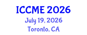 International Conference on Chemical Materials and Electrochemistry (ICCME) July 19, 2026 - Toronto, Canada
