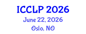 International Conference on Computational Linguistics and Psycholinguistics (ICCLP) June 22, 2026 - Oslo, Norway