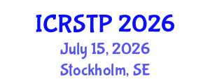 International Conference on Recent Studies in Theoretical Physics (ICRSTP) July 15, 2026 - Stockholm, Sweden