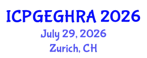 International Conference on Pipeline Geotechnical Engineering and Geological Hazard Risk Assessment (ICPGEGHRA) July 29, 2026 - Zurich, Switzerland