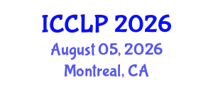 International Conference on Corpus Linguistics and Pragmatics (ICCLP) August 05, 2026 - Montreal, Canada