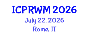 International Conference on Plastic Recycling and Waste Management (ICPRWM) July 22, 2026 - Rome, Italy