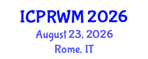 International Conference on Plastic Recycling and Waste Management (ICPRWM) August 23, 2026 - Rome, Italy