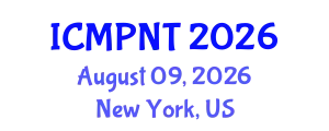 International Conference on Multifunctional Polymer Nanocomposites and Technologies (ICMPNT) August 09, 2026 - New York, United States