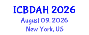 International Conference on Big Data Analytics in Healthcare (ICBDAH) August 09, 2026 - New York, United States