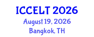 International Conference on Creative Education, Learning and Teaching (ICCELT) August 19, 2026 - Bangkok, Thailand