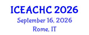 International Conference on Ecotourism Activities and Cultural Heritage Conservation (ICEACHC) September 16, 2026 - Rome, Italy