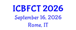 International Conference on Battery and Fuel Cell Technology (ICBFCT) September 16, 2026 - Rome, Italy