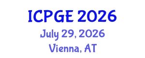 International Conference on Petroleum Geochemistry and Exploration (ICPGE) July 29, 2026 - Vienna, Austria