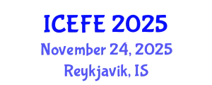 International Conference on Economics and Financial Education (ICEFE) November 24, 2025 - Reykjavik, Iceland
