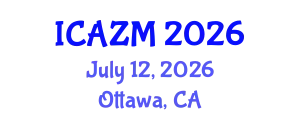 International Conference on Advances in Zeolite Materials (ICAZM) July 12, 2026 - Ottawa, Canada