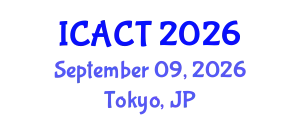 International Conference on Applied Computer Technologies (ICACT) September 09, 2026 - Tokyo, Japan