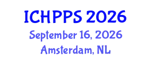 International Conference on Hydropower Plants and Power Systems (ICHPPS) September 16, 2026 - Amsterdam, Netherlands