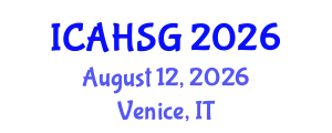 International Conference on Affordable Housing and Smart Growth (ICAHSG) August 12, 2026 - Venice, Italy