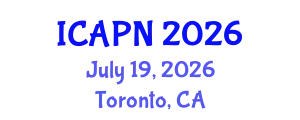 International Conference on Ageing, Psychology and Neuroscience (ICAPN) July 19, 2026 - Toronto, Canada