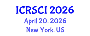 International Conference on Resilience and Sustainability of Civil Infrastructure (ICRSCI) April 20, 2026 - New York, United States