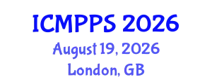 International Conference on Microplastics and Plastic Pollution Studies (ICMPPS) August 19, 2026 - London, United Kingdom