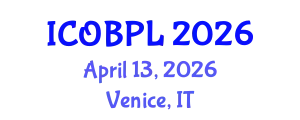 International Conference on Organizational Behavior, Performance and Leadership (ICOBPL) April 13, 2026 - Venice, Italy