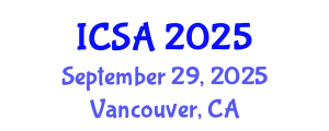 International Conference on Structure and Architecture (ICSA) September 29, 2025 - Vancouver, Canada