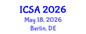 International Conference on Structure and Architecture (ICSA) May 18, 2026 - Berlin, Germany