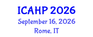 International Conference on Applied and Health Psychology (ICAHP) September 16, 2026 - Rome, Italy
