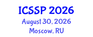 International Conference on Suicidology and Suicide Prevention (ICSSP) August 30, 2026 - Moscow, Russia