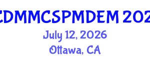 International Conference on Discrete Multiphysics, Modelling Complex Systems with Particle Methods and Discrete Element Method (ICDMMCSPMDEM) July 12, 2026 - Ottawa, Canada