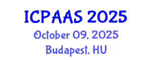 International Conference on Political and Administrative Sciences (ICPAAS) October 09, 2025 - Budapest, Hungary
