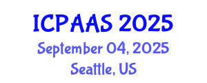 International Conference on Political and Administrative Sciences (ICPAAS) September 04, 2025 - Seattle, United States