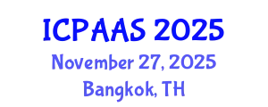 International Conference on Political and Administrative Sciences (ICPAAS) November 27, 2025 - Bangkok, Thailand